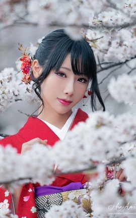 겨_HaneAme - 211ͼtͷOriginal_red Kimono